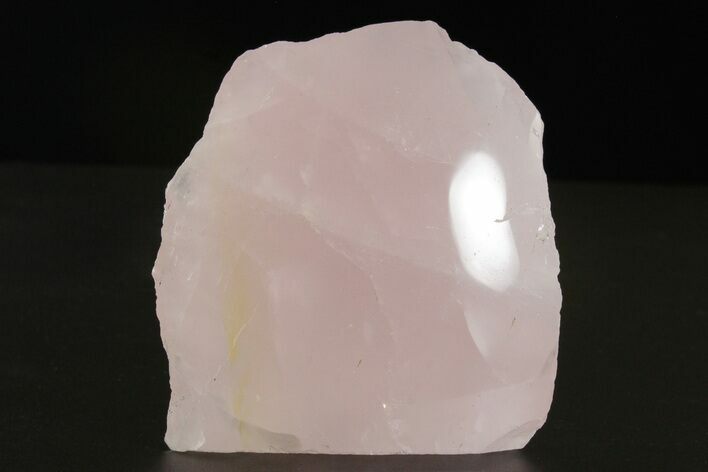 Free-Standing, Polished Rose Quartz - Single Side Polished #341774